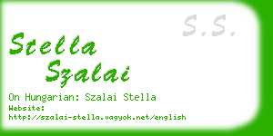 stella szalai business card
